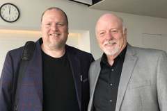 With my old friend and novelist Craig Lancaster at the Montana Book Festival, 9/16/2022