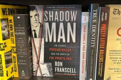 "ShadowMan" shelved in Fort Collins CO (Photo by Bernie Hohman)